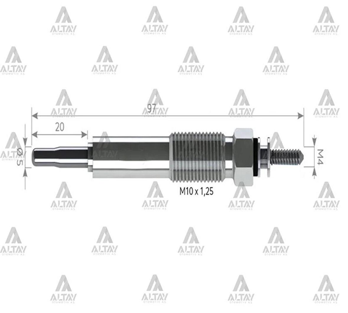KIZDIRMA BUJİSİ (ISITMA) CANTER 304 / 444 235. ME017010 (10 ADET)