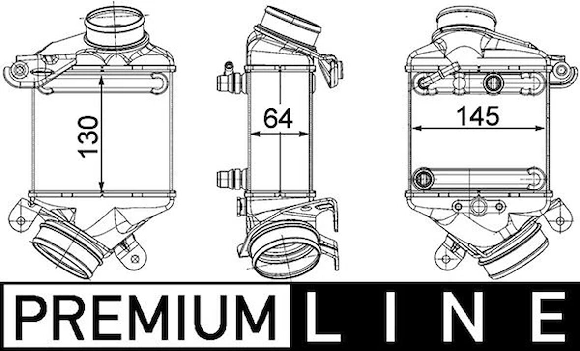TURBO RADYATORU BMW F10 F01 F15 E70 E71 F11 F12 F13 PREMIUM LINE 17517575404 13717575406