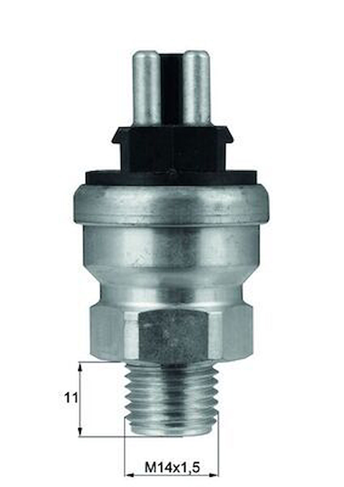 HARARET MUSURU 93 C - 100 C 3 LU SIYAH. RADYATOR FANI MERCEDES W201 W124 S124 W463 A0065459124