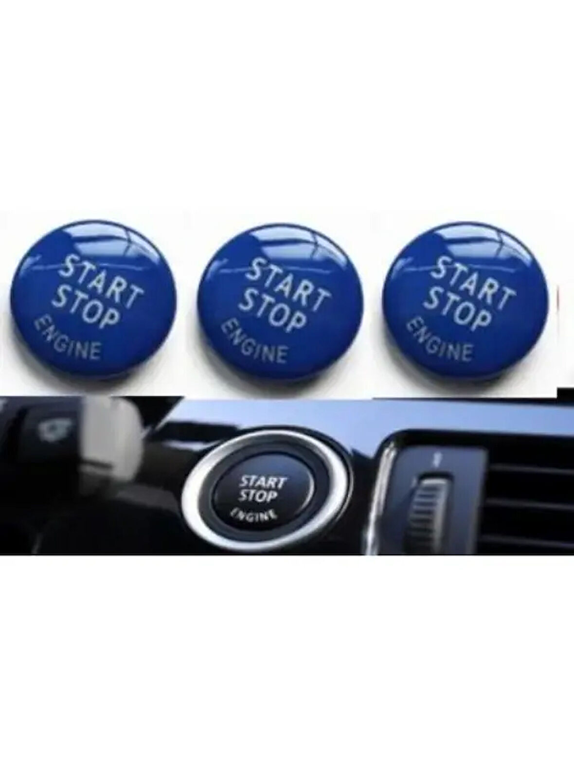 START STOP DÜGME KAPAGI MAVI  BMW E60 E90 E84 E70 E71 E72