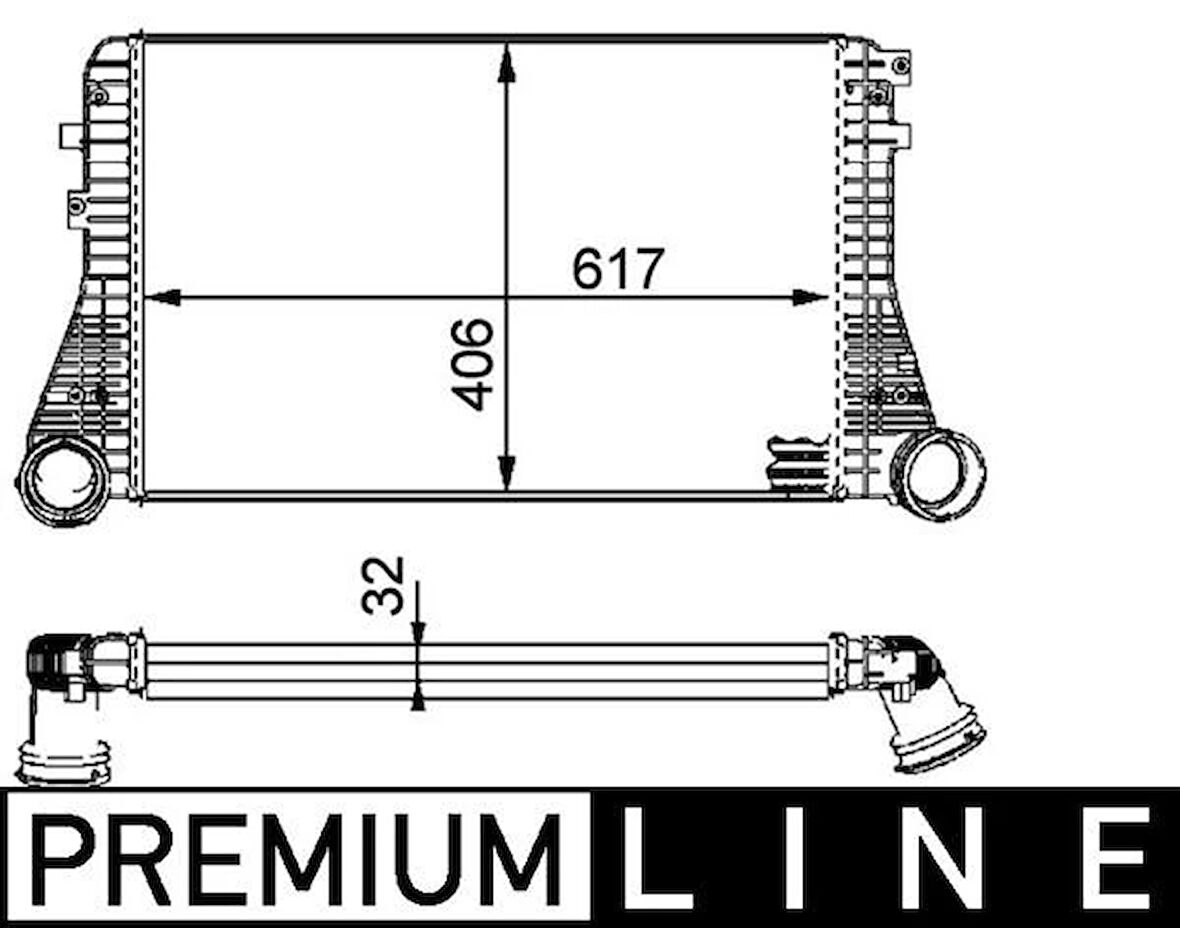 TURBO RADYATÖRÜ INTERCOOLER GOLF 5-JETTA-TOURANT-A3-TT-LEON-TOLEDO-OCTAVIA-2.0-1.8- 1.9 617X406X32 1K0145803A 1K0145803S 3C0145805R