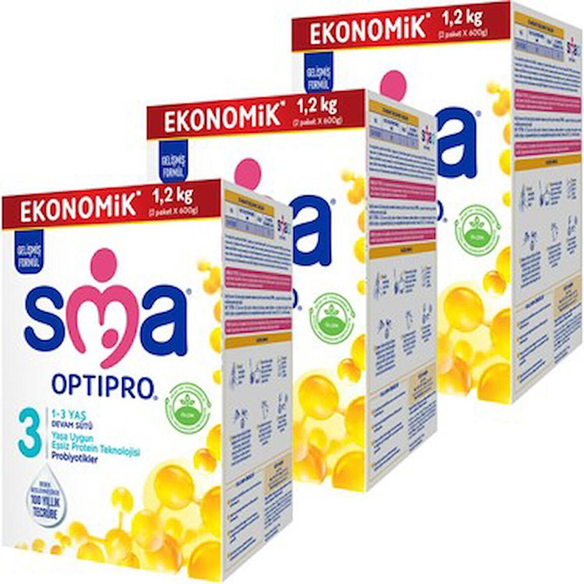 SMA Mama 1 - 1200 gr Optipro Probiyotik - 3 Adet