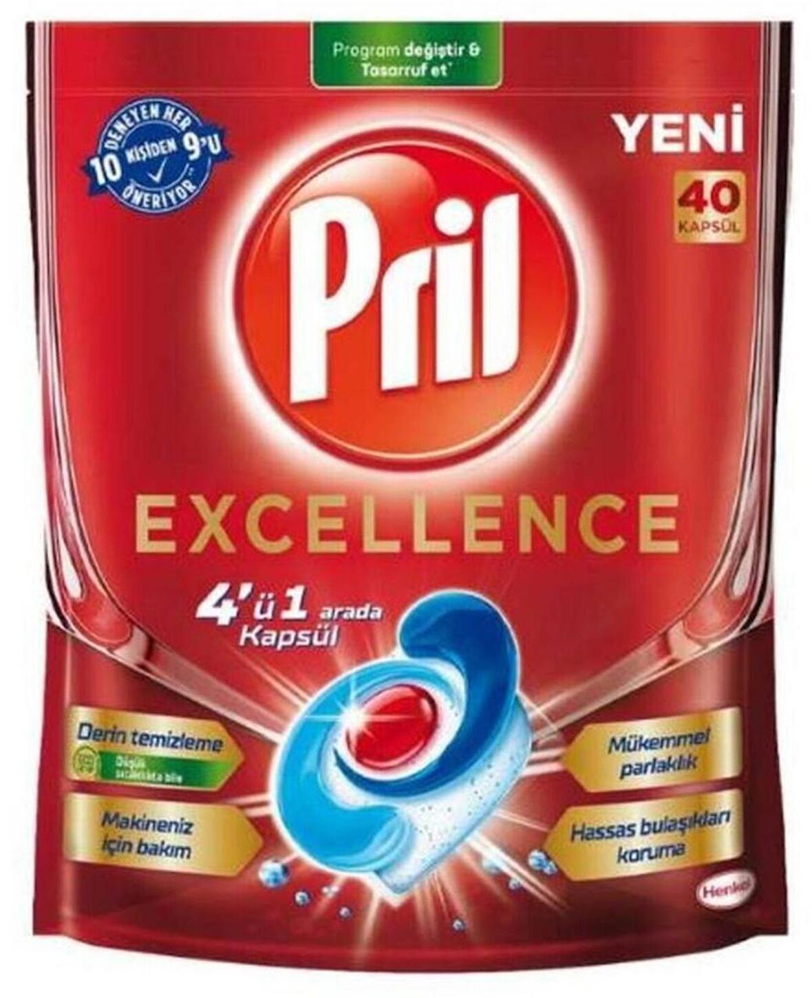 Pril Excellence Bulaşık Makinesi Tableti 40'lı 