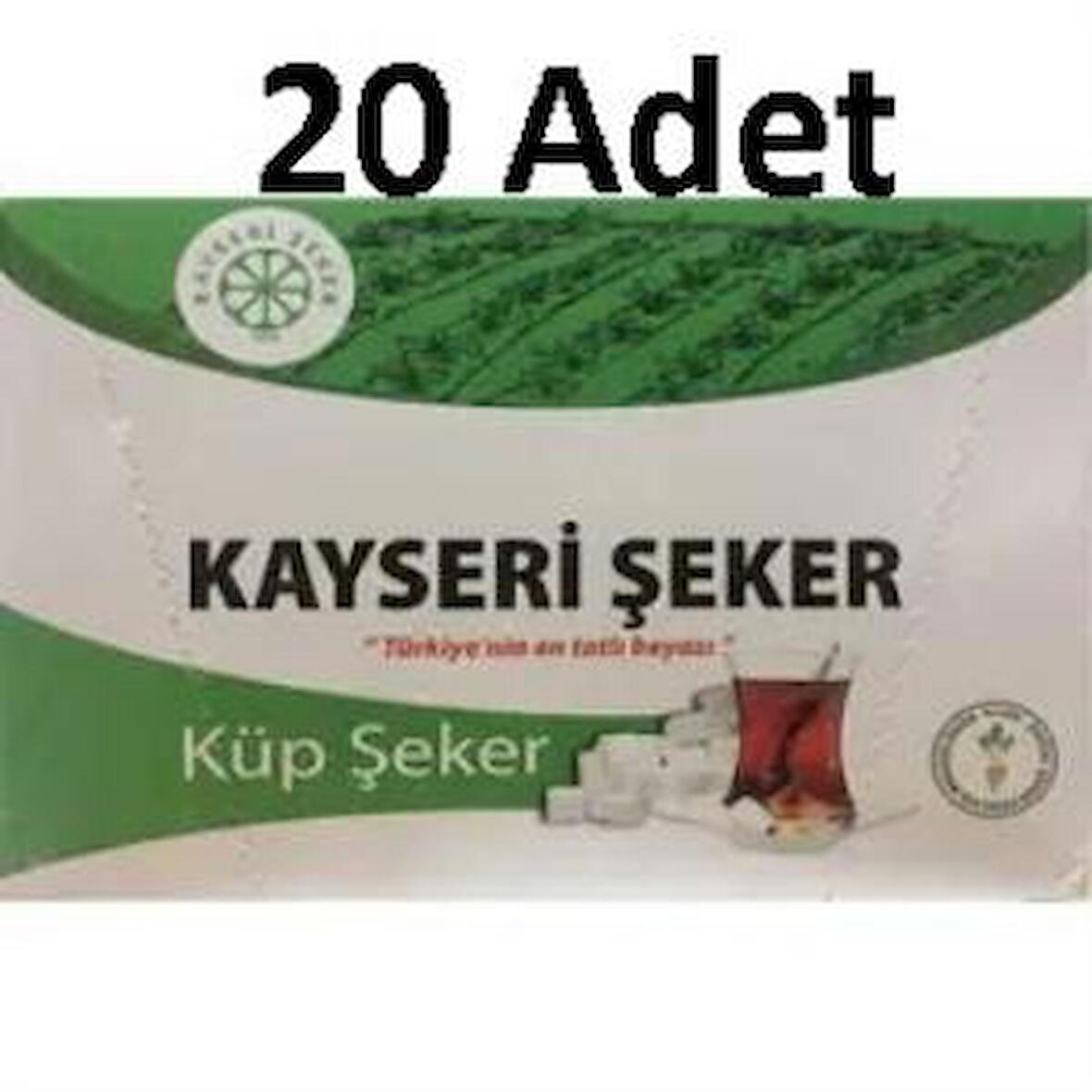 Kayseri Şeker 1 kg Küp Şeker 20 Adet