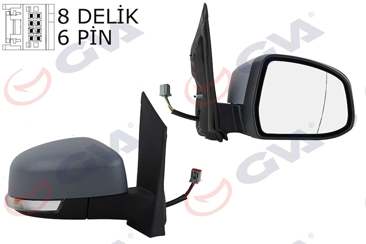 DIŞ DİKİZ AYNASI SAG FOCUS 2 2008-2011 ELEKTRİKLİ ISITMALI SİNYALLİ KÖR NOKTALI ASTARLI 6 FİŞ VM-6304EHPAR 8M5117682YF 8M5117682YC 1728322