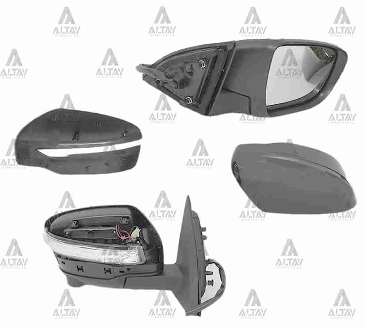 AYNA DIŞ DİKİZ QASHQAI 2014 ELEKTRİKLİ SİNYALLİ ISITMALI OTOMATİK KATLANIR (KAMERALI) 13 PIN SAĞ 96301 4EH8E