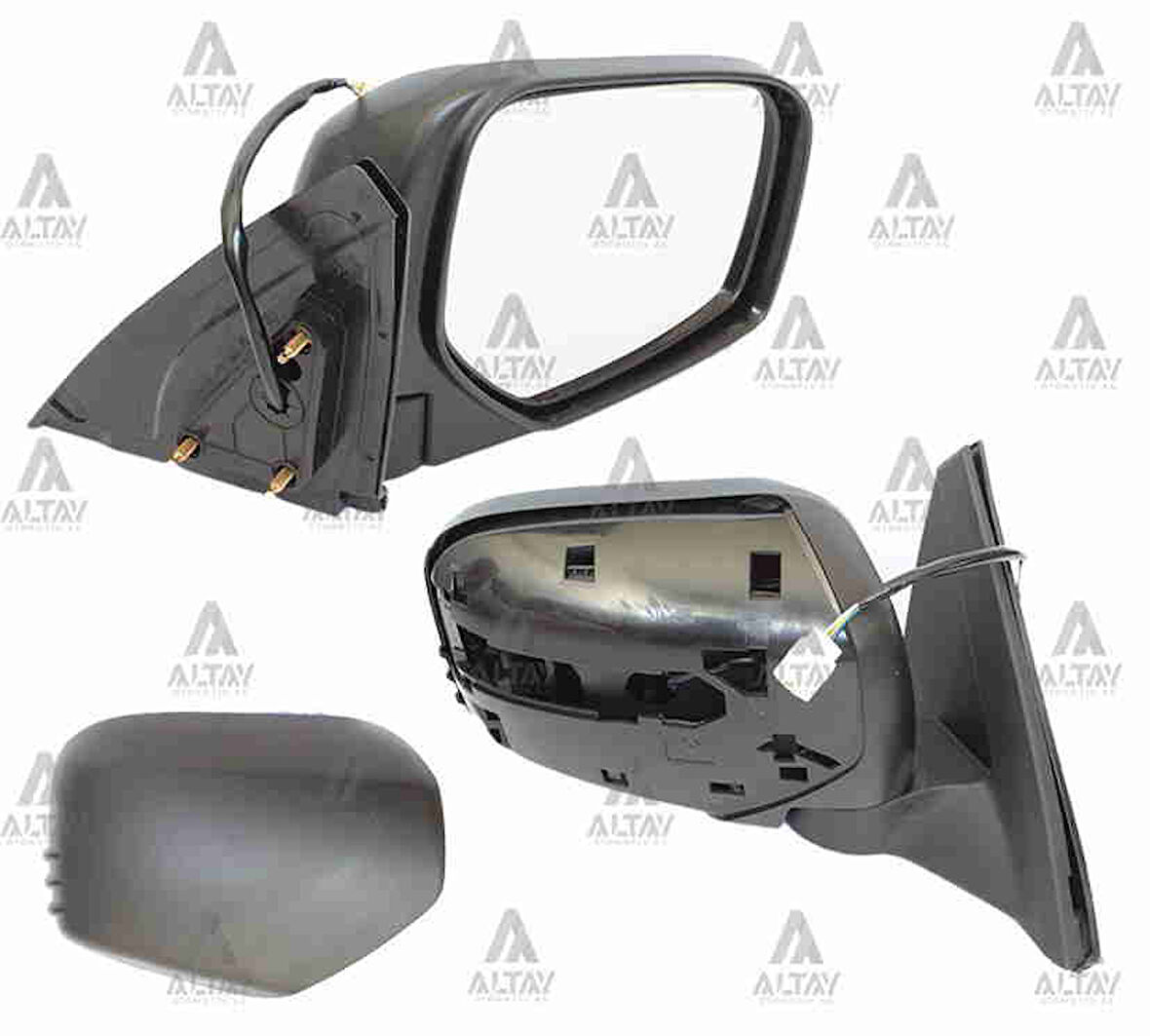 AYNA DIŞ DİKİZ L-200 2006-2014 ELEKTRİKLİ SİYAH SAĞ MN167424