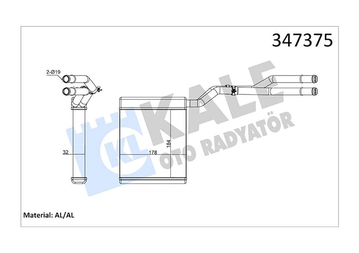 KALORIFER RADYATORU MONDEO 4 2007-2014 S MAX GALAXY 2006-2015 6G9118B539CC 1376873 1453312