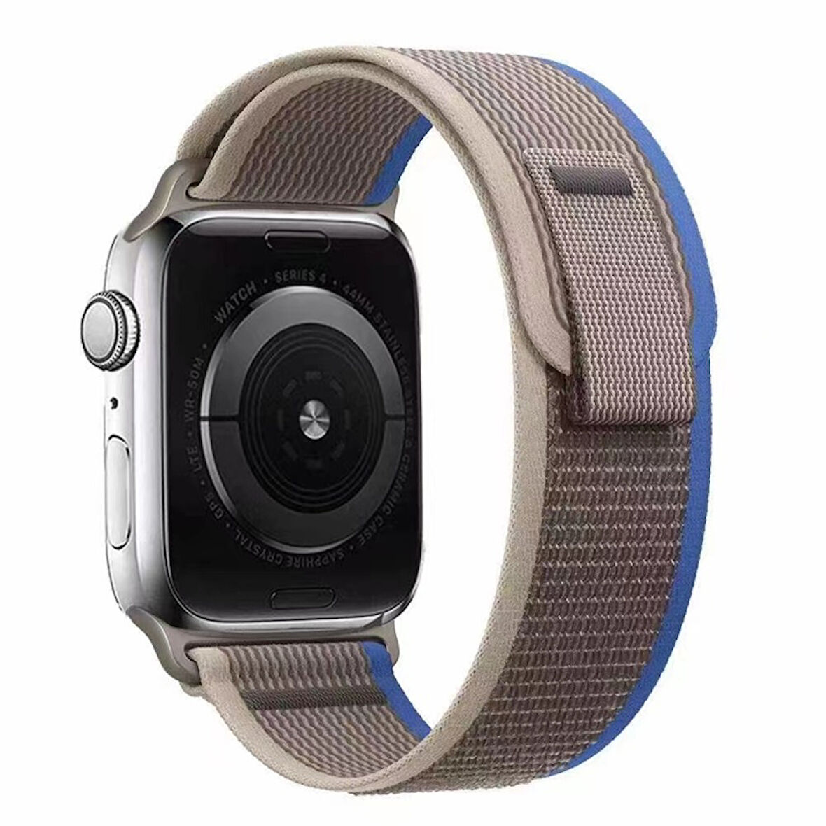 Apple Watch Series 10 46mm ile Uyumlu Hasır Örgü İşlemeli Kordon Kayış