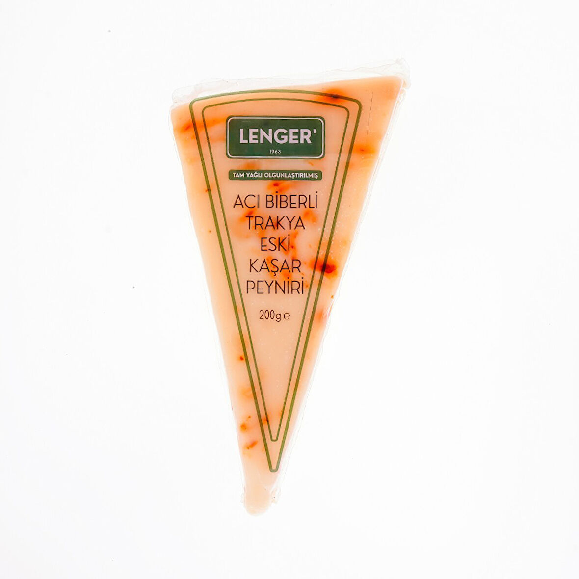 Lenger Acı Bi̇berli̇ Trakya Eski̇ Kaşar Peyniri̇ 200 Gr