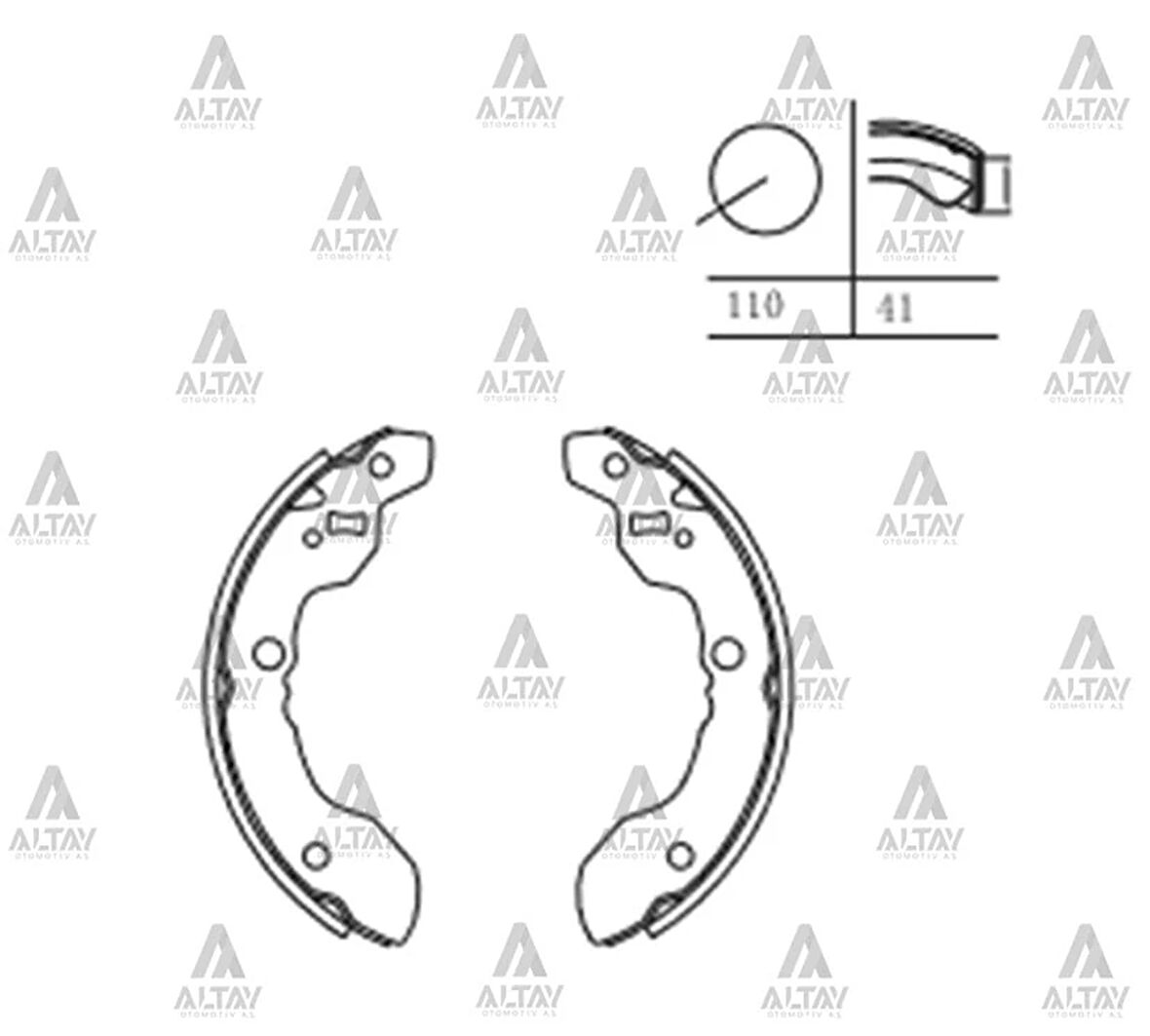 FREN BALATA CARRY 1989-1998 KALIN PABUÇ ARKA 53200 50801