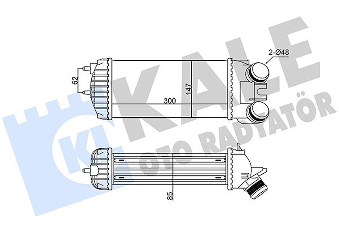 İNTERCOOLER BERLINGO-XSARA PICASSO-PEUGEOT PARTNER 1.6 HDI 2002 0384G5 9645965180
