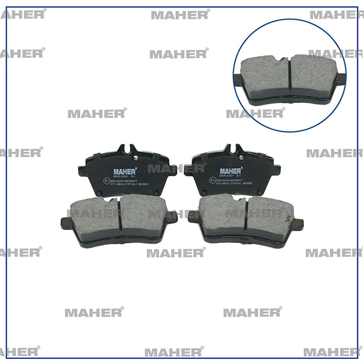FREN BALATA MERCEDES 2004-2012 W169 A SERİ / MERCEDES 2005-2011 W245 B SERİ ÖN A1694200220