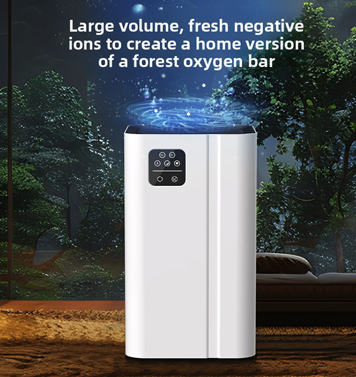 Ultra Clear UV etkili Hava temizleyici bakteri öldürme polen filtreleme İyon+hepa+uv 3 katmanlı turbo filtre