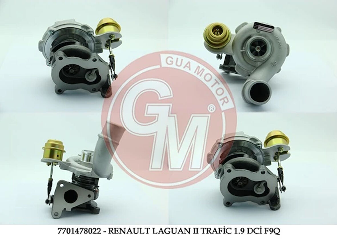 TURBO ŞARJ RENAULT LAGUAN 2 TRAFİC 2 MASTER 21.9 DCİ F9Q 7701478022 7700105102 7700108052