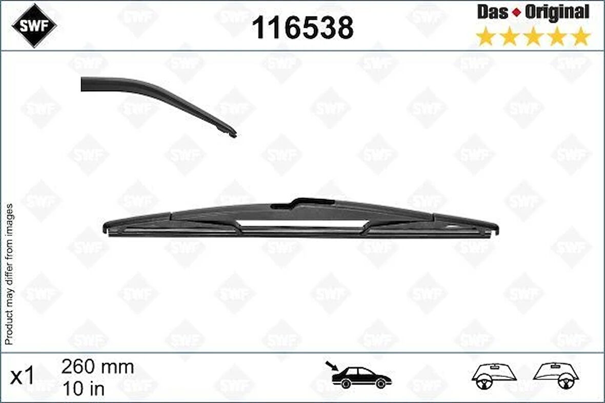 SILECEK SUPURGESI ARKA 260MM MERCEDES B-CLASS W246 2011-2018 . RENAULT CAPTUR 2020 SWF A2468201045 287903260R