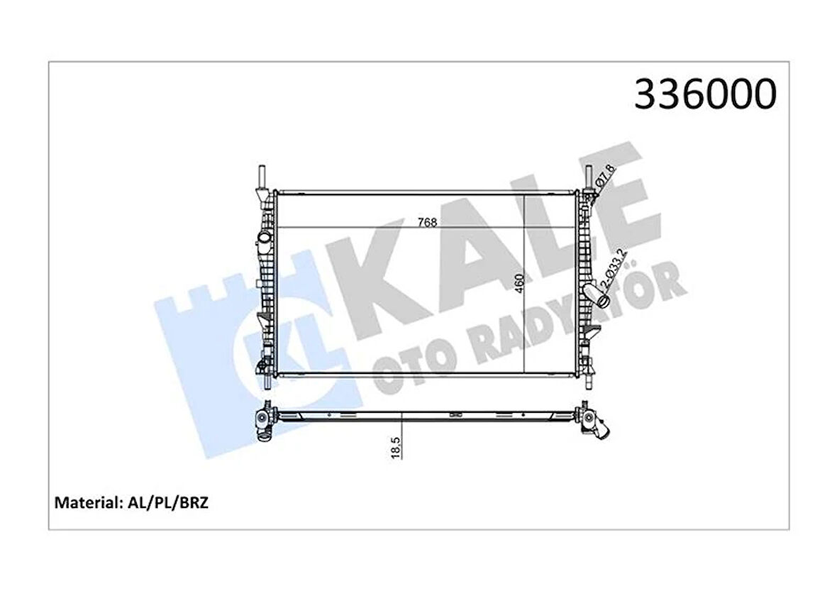 MOTOR SU RADYATORU TRANSIT TUORNEO CUSTOM 5362 5363 2.2TDCI 100PS 125PS 135PS 140PS 155PS 2012 BK218005CC 1789645