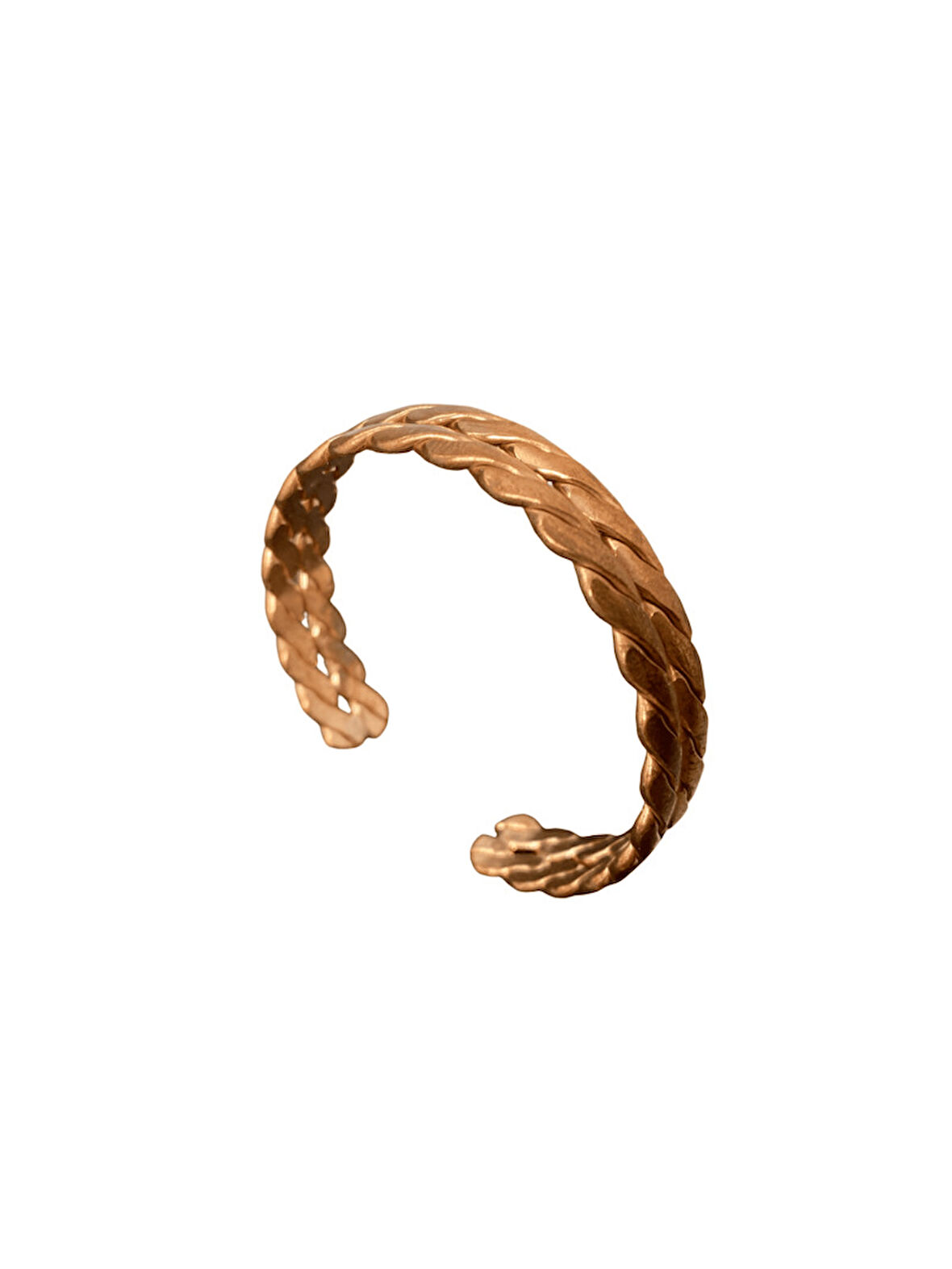 Eskitme Örgü Motifli Bakır Bileklik | Otantik, Doğal ve Etnik Ayarlanabilir Manşet Tasarım