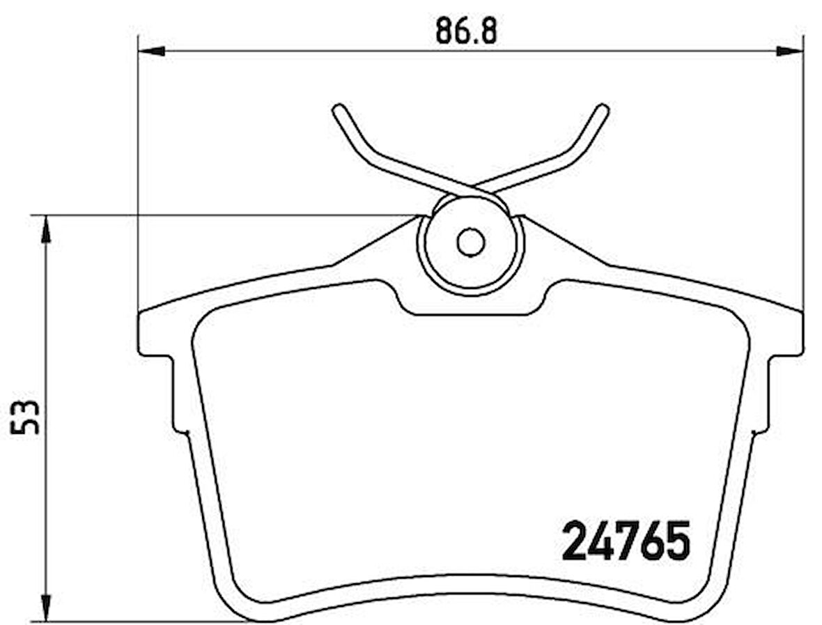 ARKA FREN BALATASI P307 2000-2009 P308 2007-2014 PARTNER 2008 PARTNER TEPEE 2008 BERLINGO 2008 C4 2004-2016 XSARA PICASSO 1999-2011 DS4 2015-2018 1623180680 4254 14 4254 15 4254 29