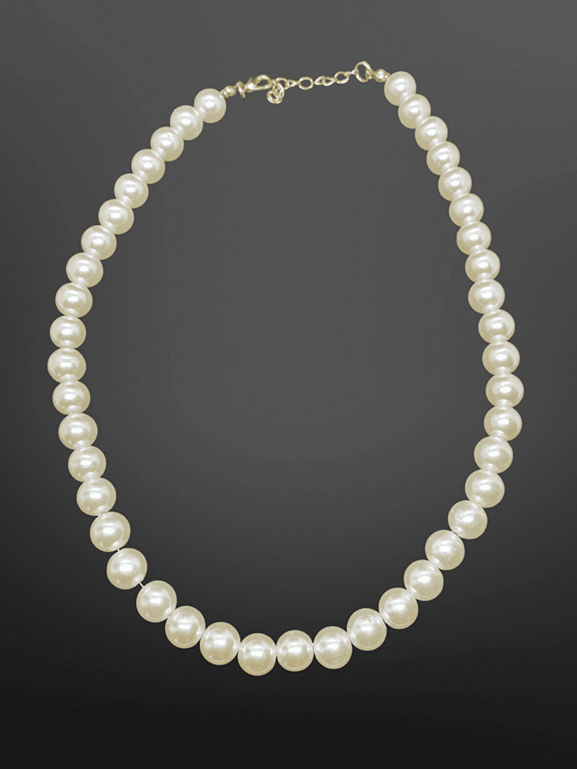 Bohem Şık İnci Model Gold Detaylı Bijuteri Kolye | Klasik ve Zamansız Zarafet