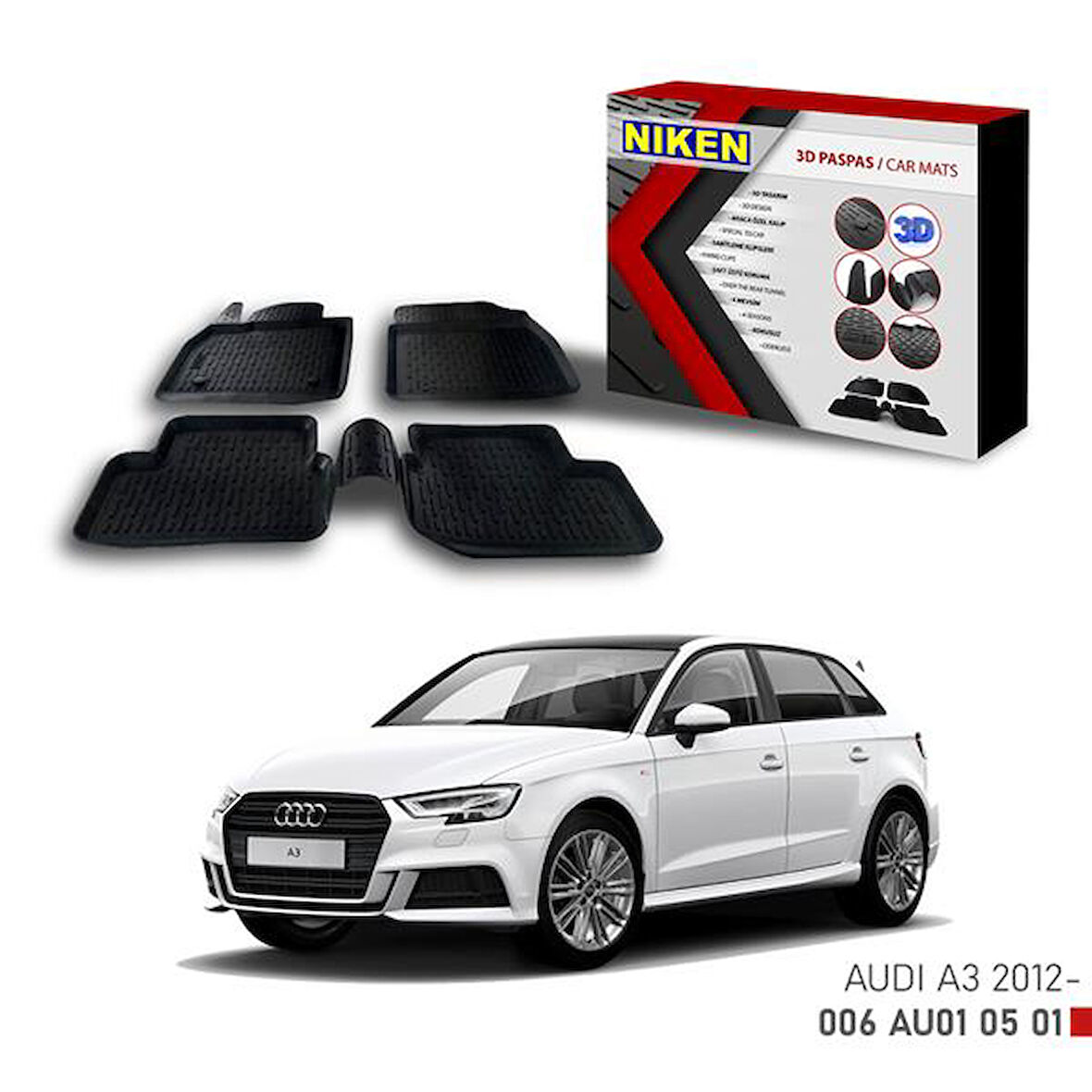 3D PASPAS AUDI A3 HB 2012-