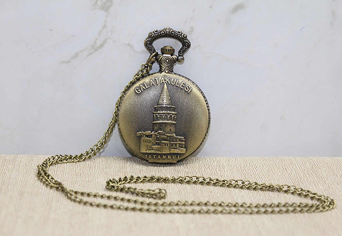 Galata Kulesi Tasarımlı Köstekli Saat 