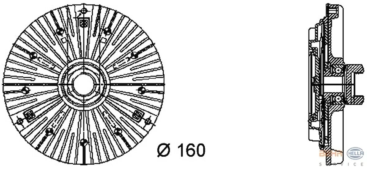 FAN TERMIGI BMW M41 M51 E30 E34 E36 TD TDS 11522245498