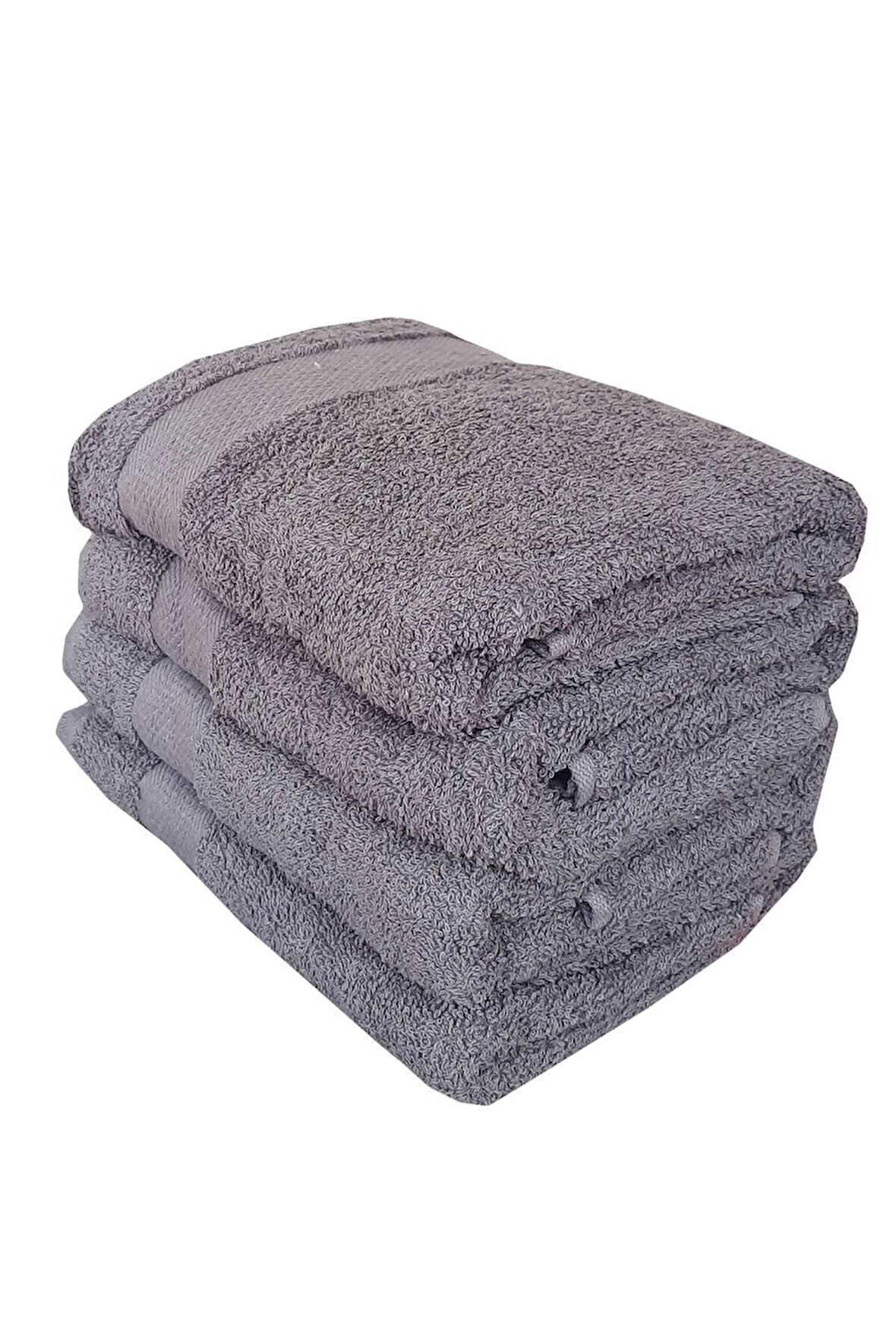 4 lü El Yüz &#37;100 Pamuklu Havlu Seti Dry Antrasit