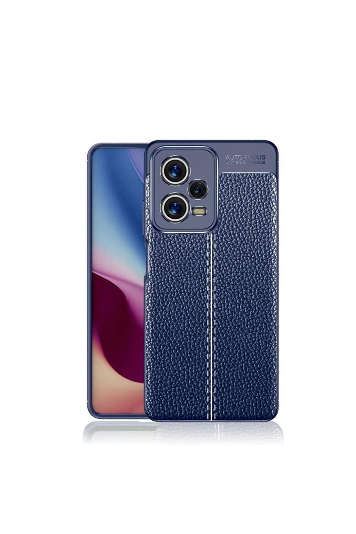 Xiaomi Redmi Note 12 Pro 5g Ile Uyumlu Kılıf Deri Görünümlü Silikon Telefon Kılıfı Kapak