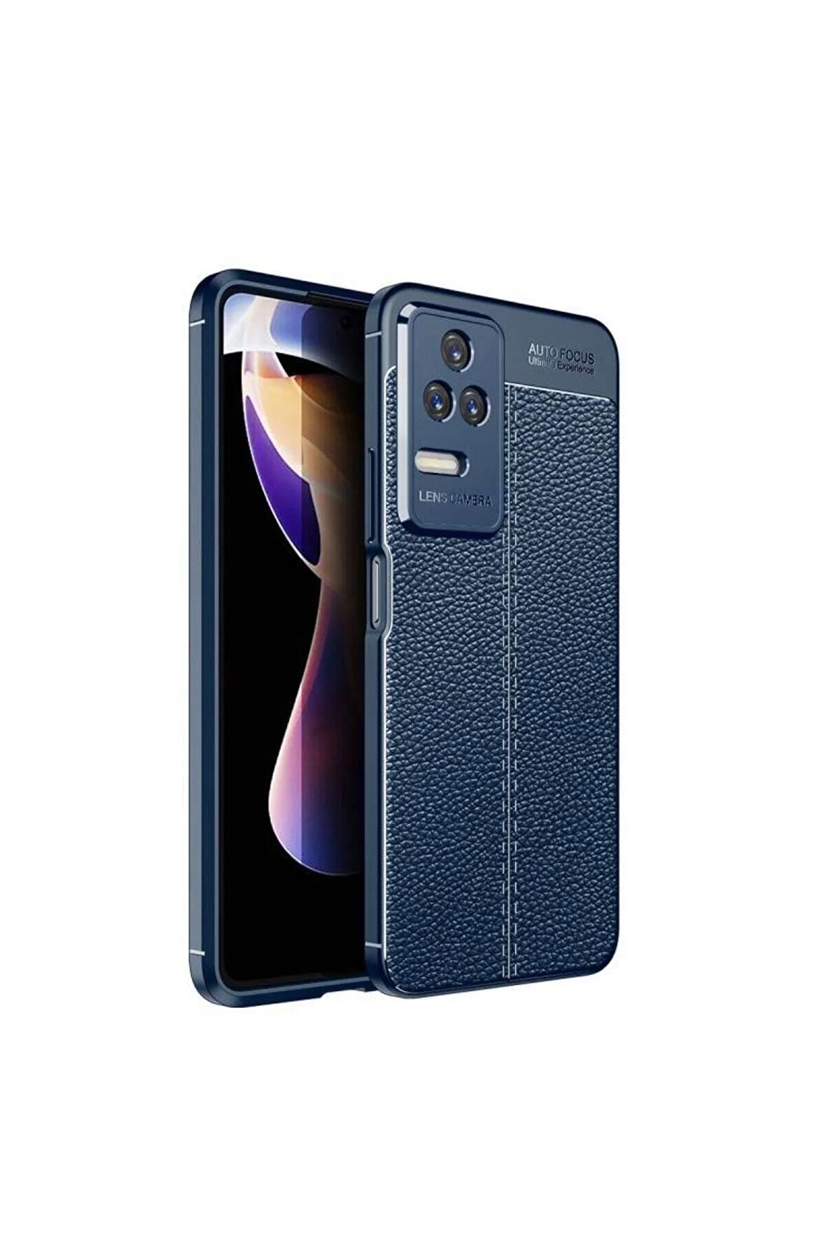 Xiaomi Poco F4 Ile Uyumlu Kılıf Deri Görünümlü Silikon Telefon Kılıfı Kapak