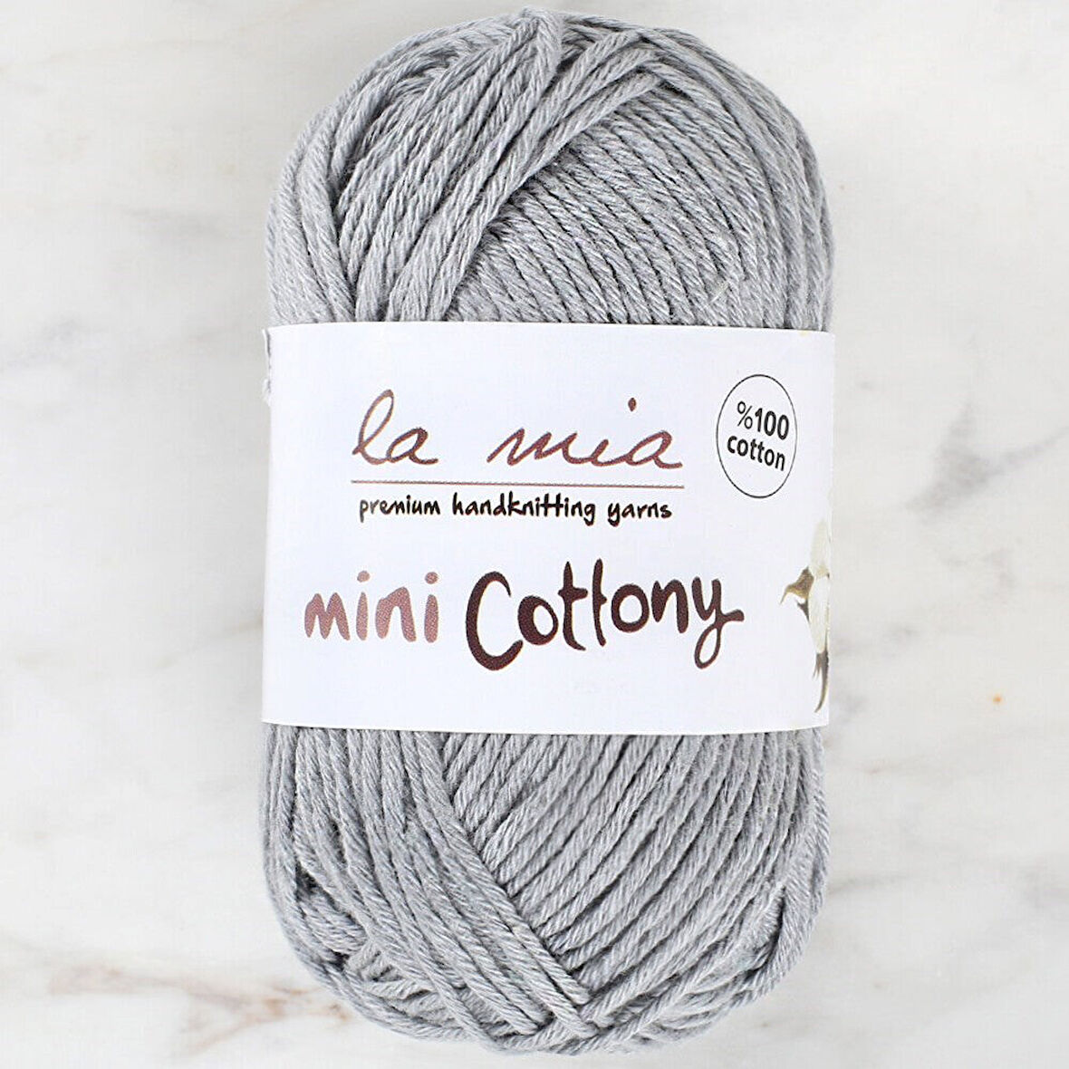 La Mia Mini Cottony 25 gr Gri Bebek El Örgü İpi - 