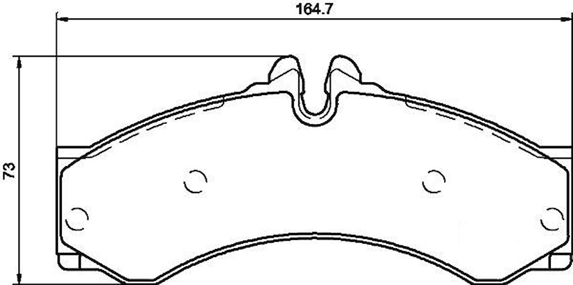 FREN BALATASI ON ARKA MERCEDES SPRINTER B901B904 . VW LT 1928-1935-46 A0044202420 2D0698151A