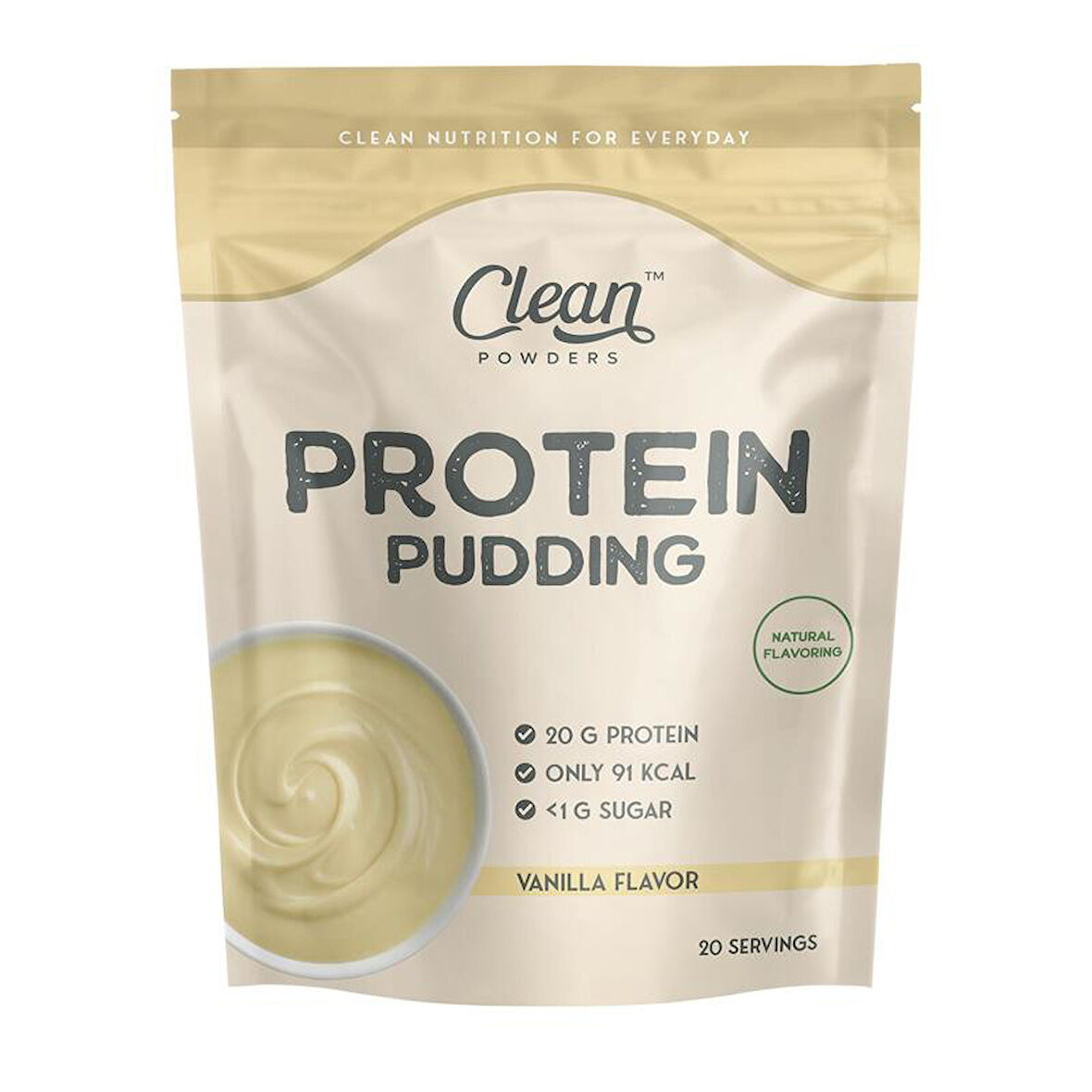 Clean Powders Protein Puding Vanilya, 500 G