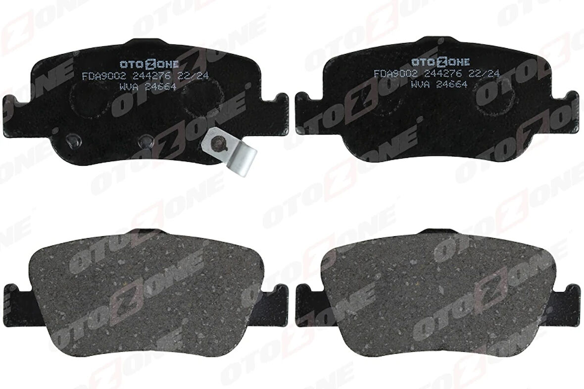 ARKA FREN BALATA TOYOTA AURIS. COROLLA 1.33L 1.6L 1NR-FE 1ZR-FAE NRE180 ZRE181 ZRE185 12- 1.4L 1ND-FTV D-4D NDE150 NDE180 07- 0446602180 0446602170 0446602181