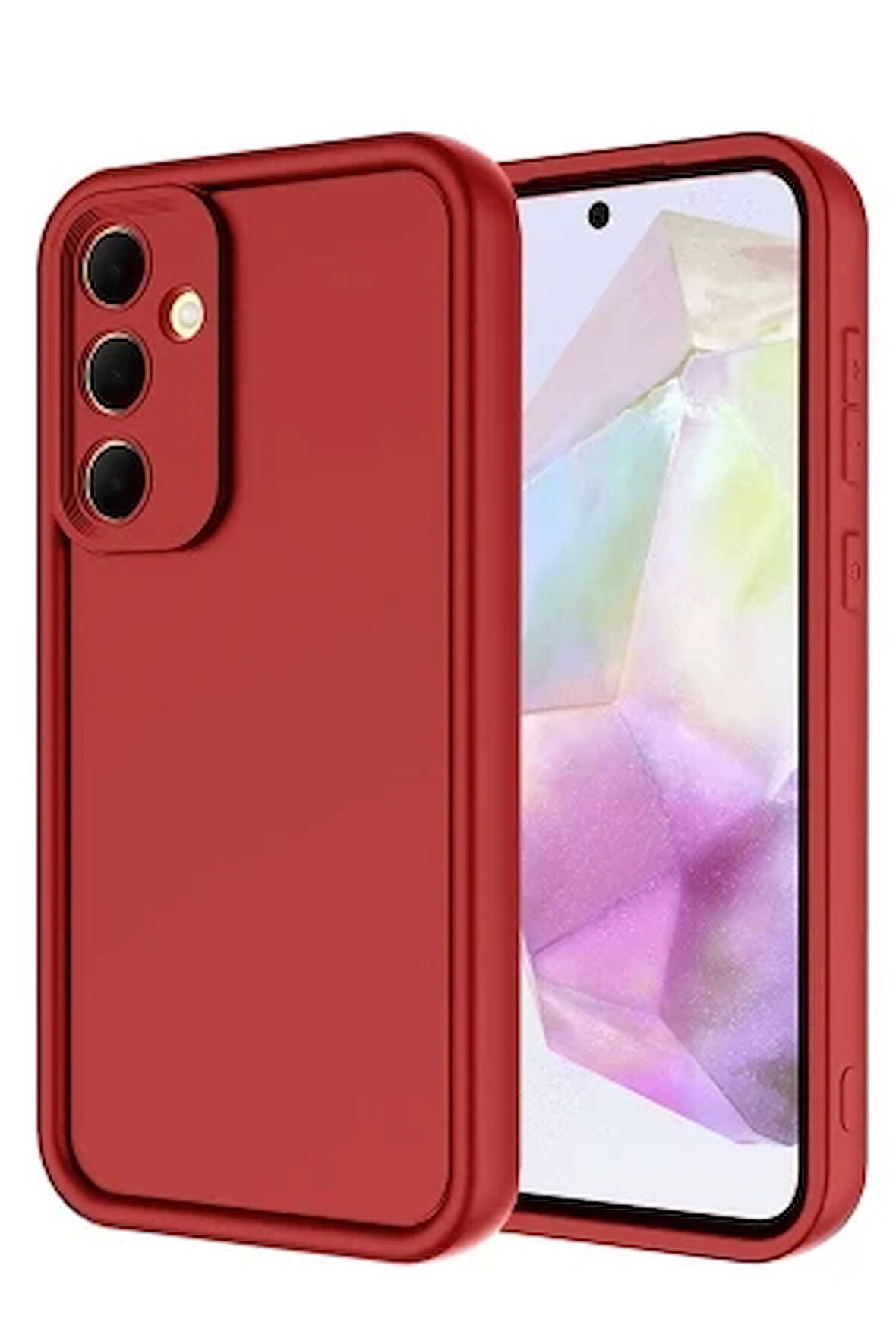 Samsung Galaxy A26 ile Uyumlu Kılıf Kamera Korumalı Yüksek Kenarlı Kapak