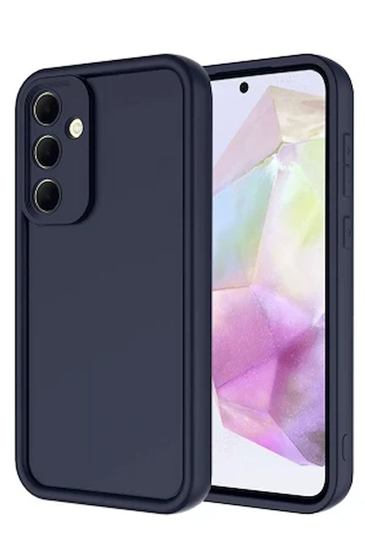 Samsung Galaxy A26 ile Uyumlu Kılıf Kamera Korumalı Yüksek Kenarlı Kapak