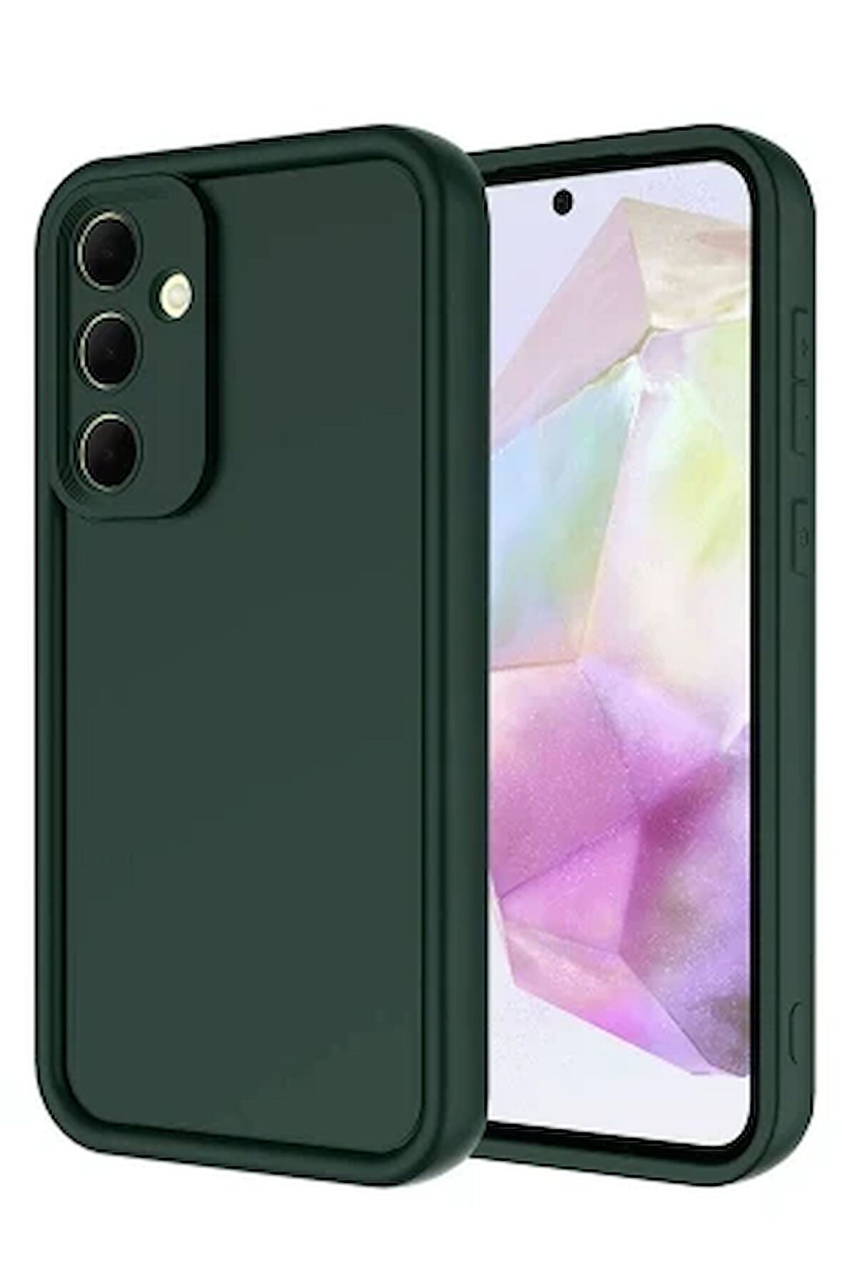 Samsung Galaxy A36 ile Uyumlu Kılıf Kamera Korumalı Yüksek Kenarlı Kapak