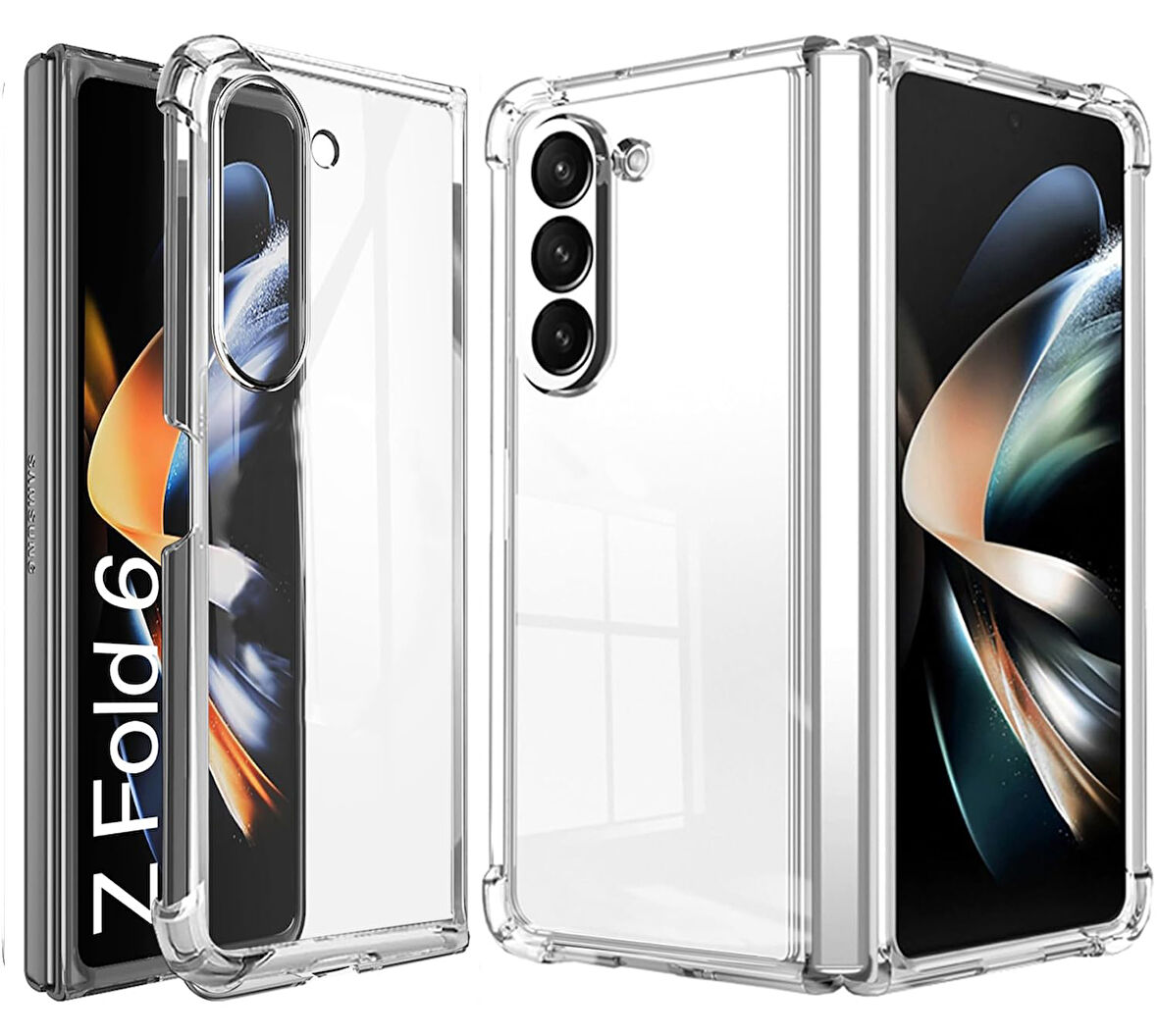 Samsung Galaxy Z Fold 6 Uyumlu Köşe Dolgulu Nitro Anti Shock Telefon Kılıfı Kapak