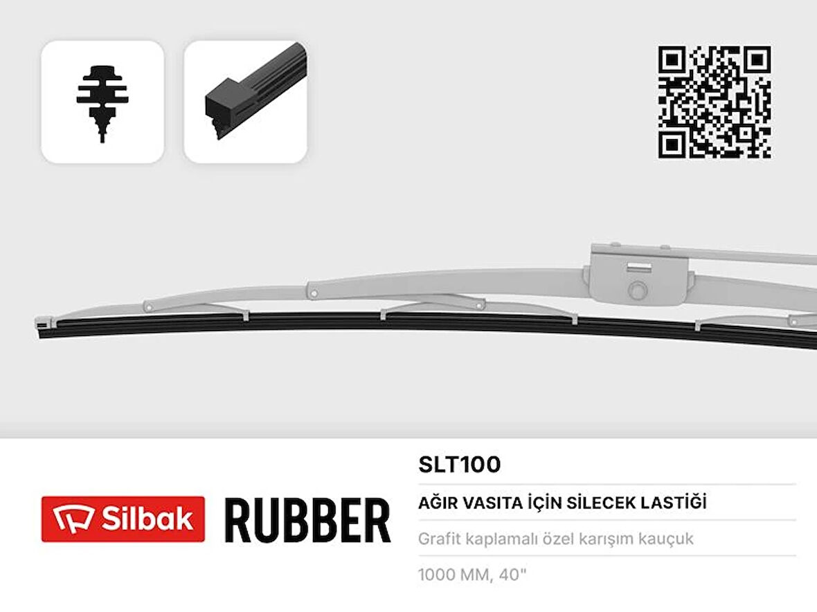 SİLECEK LASTİĞİ 1000MM OTOBUS TİPİ (10 ADET)