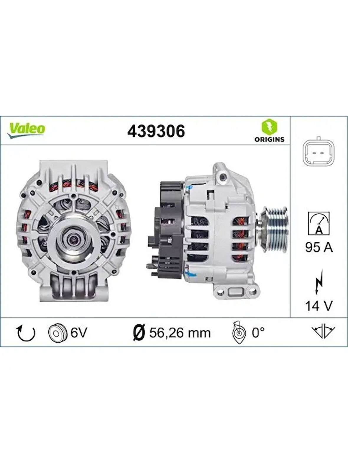 ALTERNATOR 12V 95A CLIO II ESPACE KANGOO LAGUNA