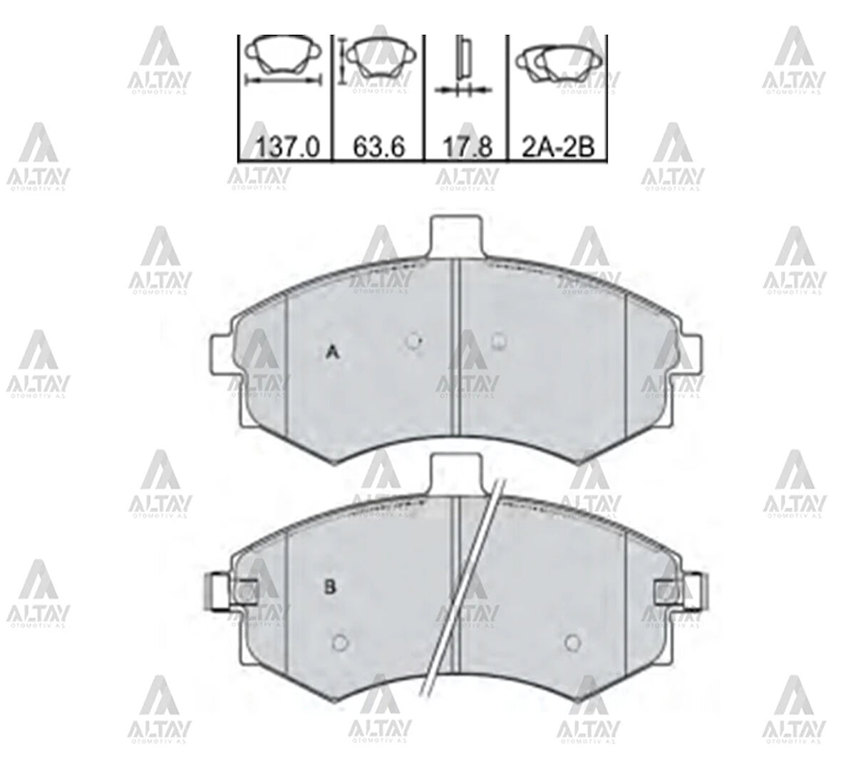 FREN BALATA ELANTRA 2001-2003 / GETZ 08 DİZEL / MATRIX 2006-2011 / SONATA 2.4 ÖN 58101 2DA31