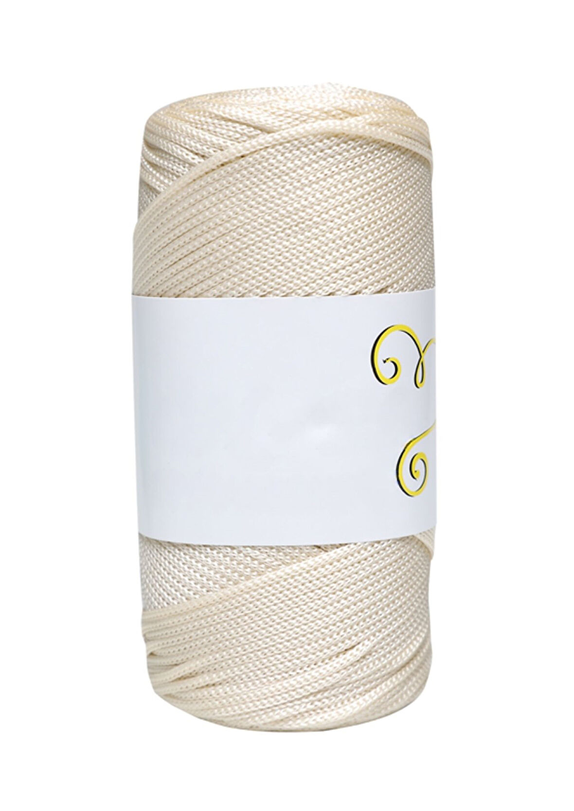 Makrome İpi 3mm  Polyester Ekru