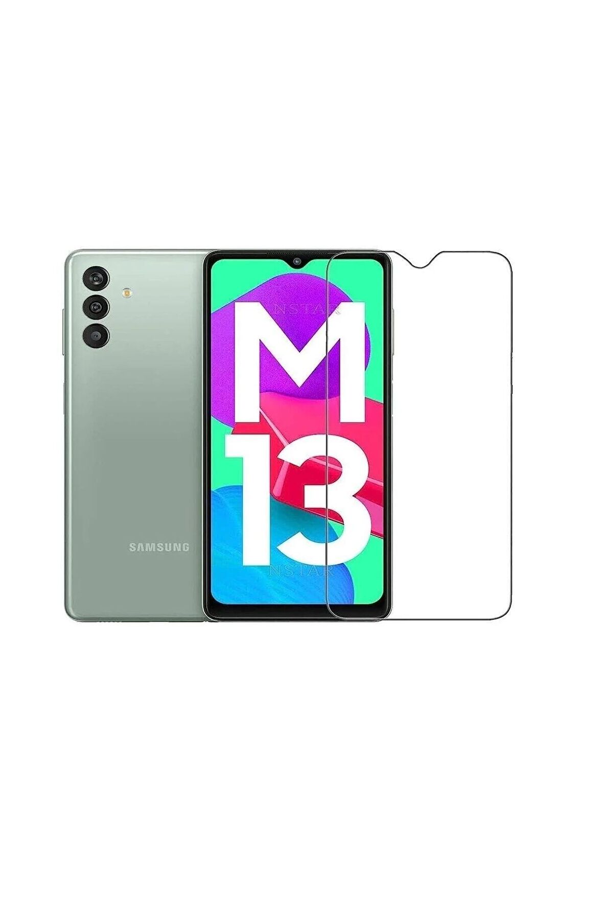 Samsung Galaxy M13 ile Uyumlu Ekran Koruyucu Şeffaf Temperli Kırılmaz Cam Ekran Koruyucu