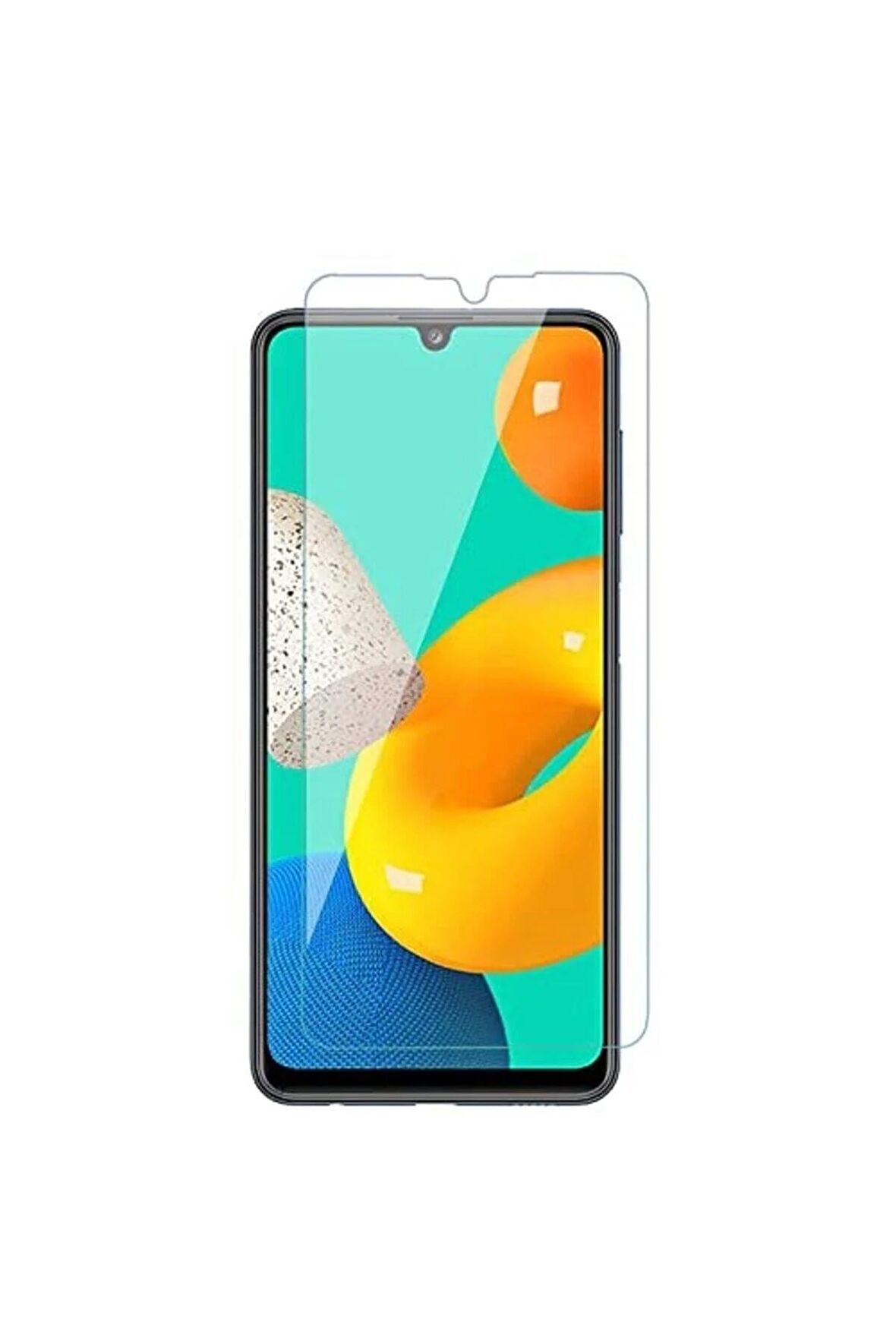 Samsung Galaxy M32 ile Uyumlu Ekran Koruyucu Şeffaf Temperli Kırılmaz Cam Ekran Koruyucu