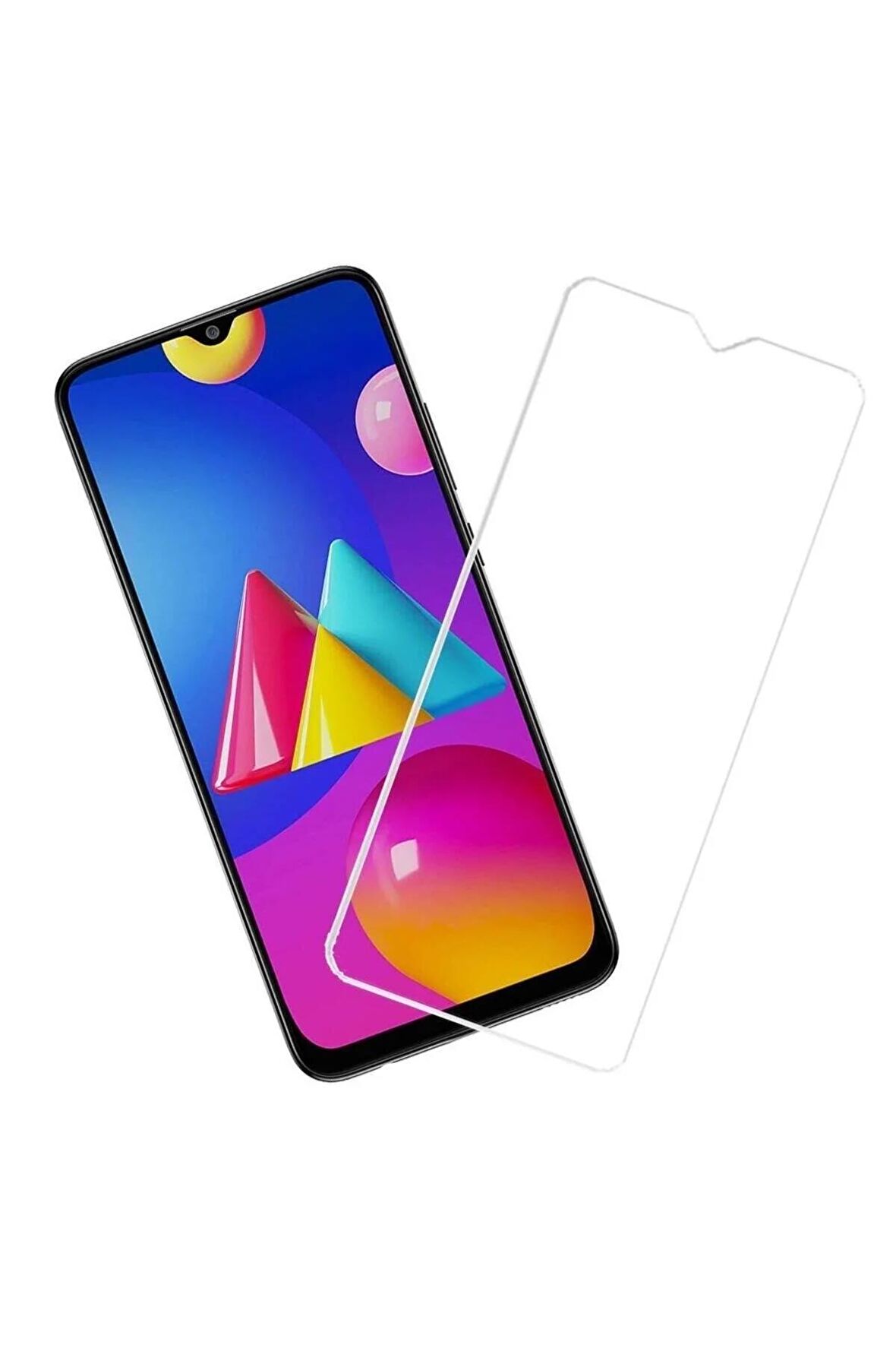 Samsung Galaxy A02S ile Uyumlu Ekran Koruyucu Şeffaf Temperli Kırılmaz Cam Ekran Koruyucu