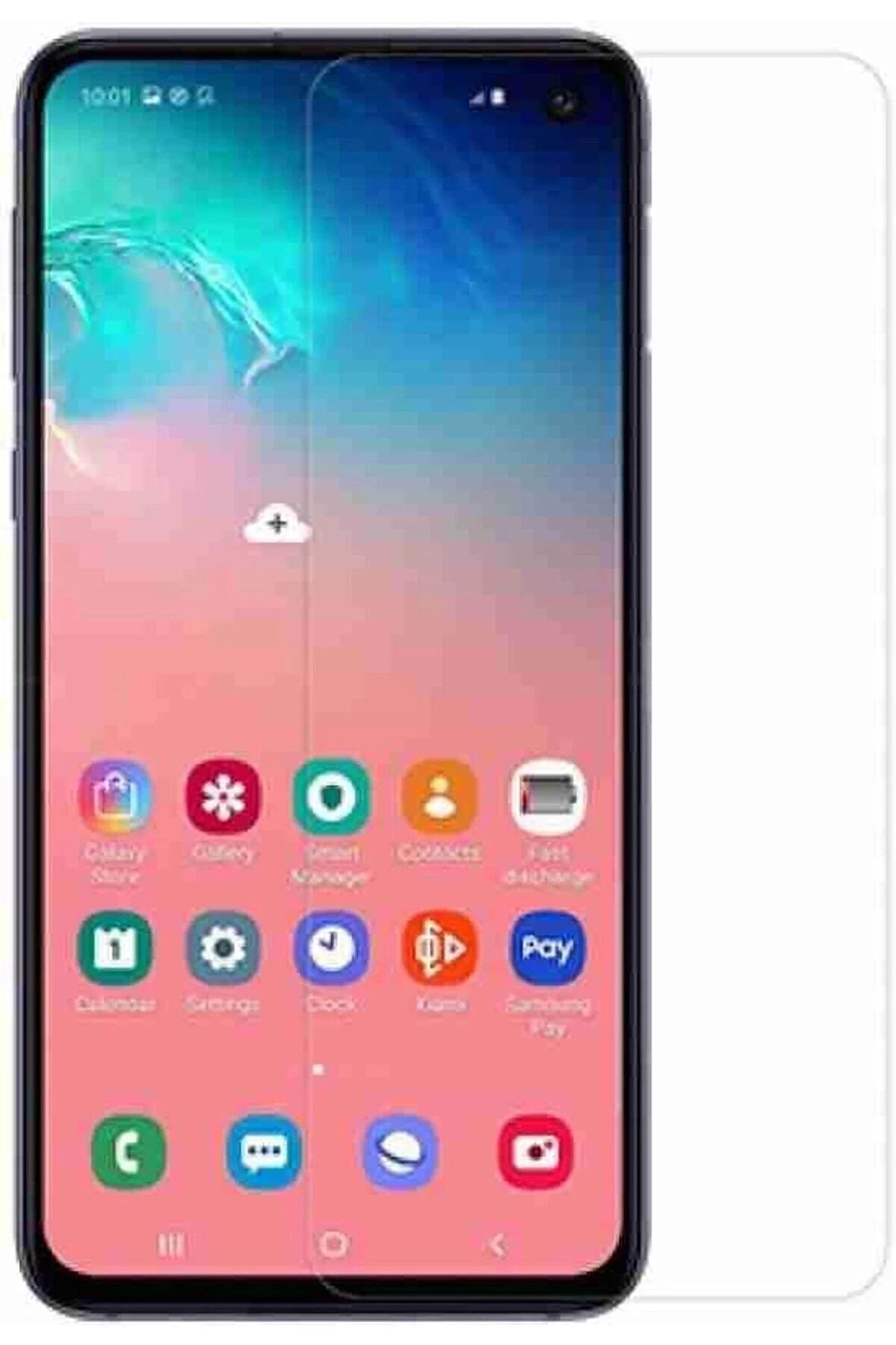 Samsung Galaxy S10E ile Uyumlu Ekran Koruyucu Şeffaf Temperli Kırılmaz Cam Ekran Koruyucu