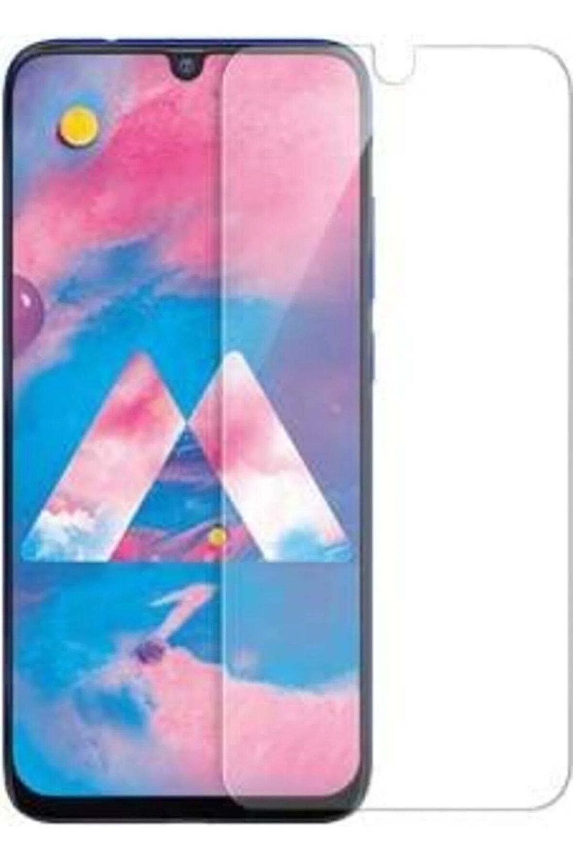 Samsung Galaxy M30 ile Uyumlu Ekran Koruyucu Şeffaf Temperli Kırılmaz Cam Ekran Koruyucu