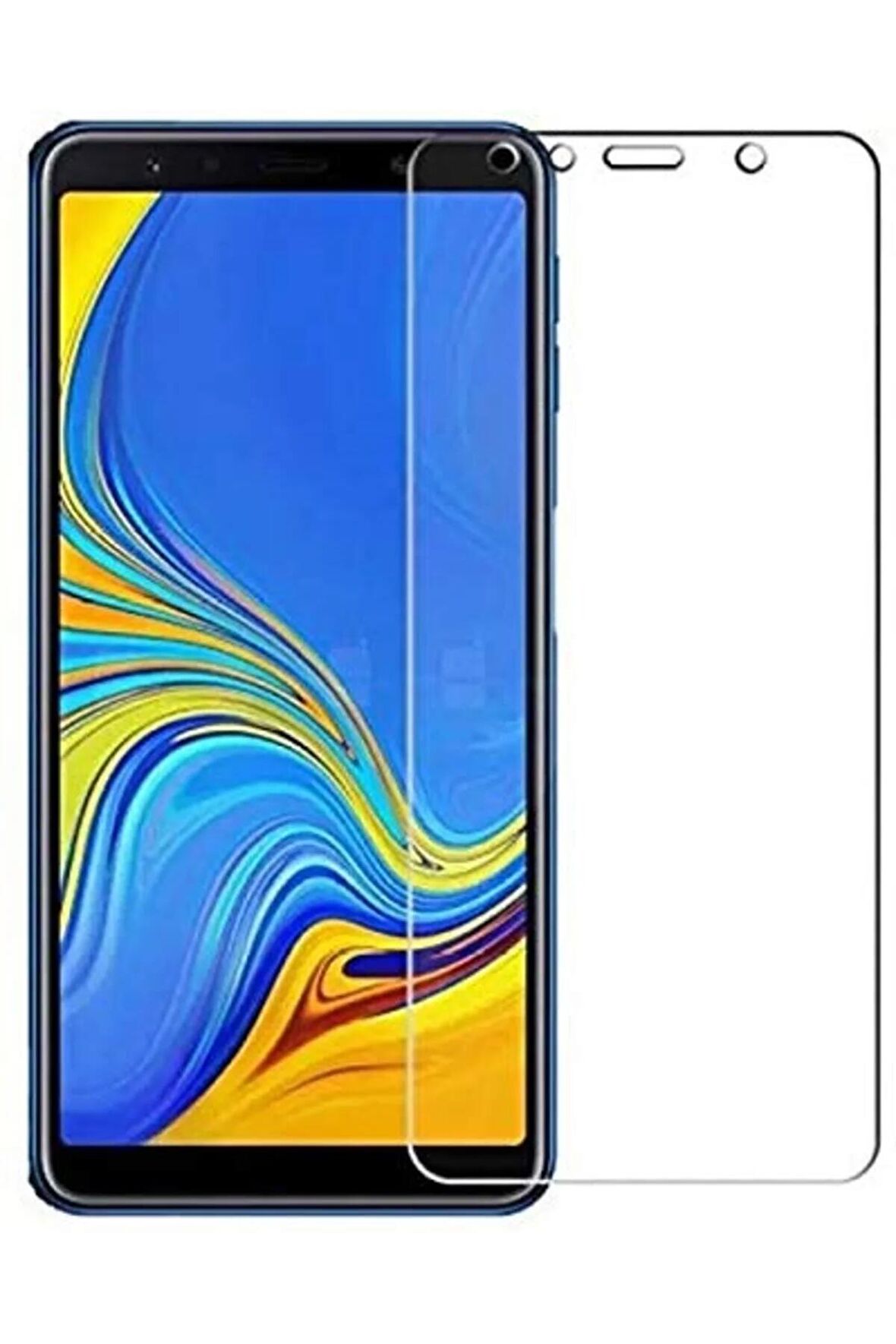Samsung Galaxy J6 Plus ile Uyumlu Ekran Koruyucu Şeffaf Temperli Kırılmaz Cam Ekran Koruyucu