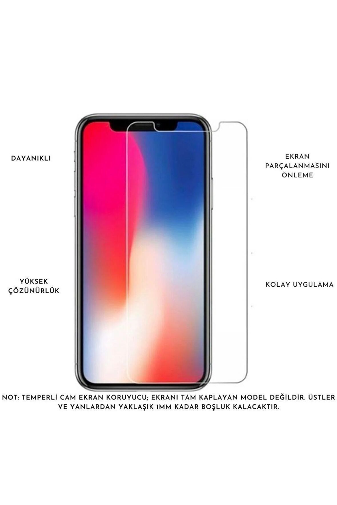 Samsung Galaxy A91 (S10 Lite) ile Uyumlu Ekran Koruyucu Şeffaf Temperli Kırılmaz Cam Ekran Koruyucu