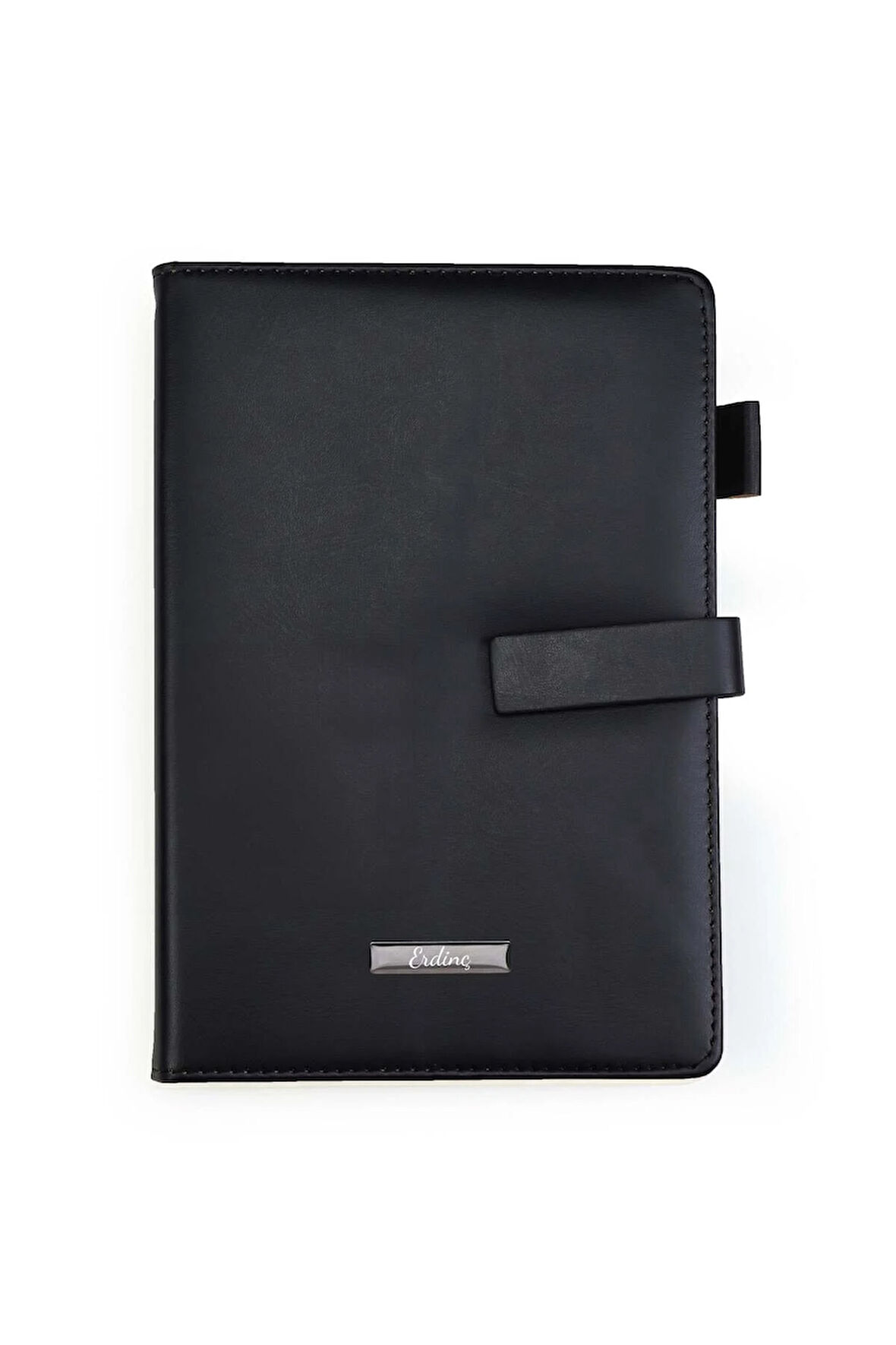 Yumuşak Deri Mıknatıslı Siyah Defter